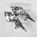 Heavy metal skull armor ring