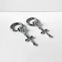 Eternal cross earrings