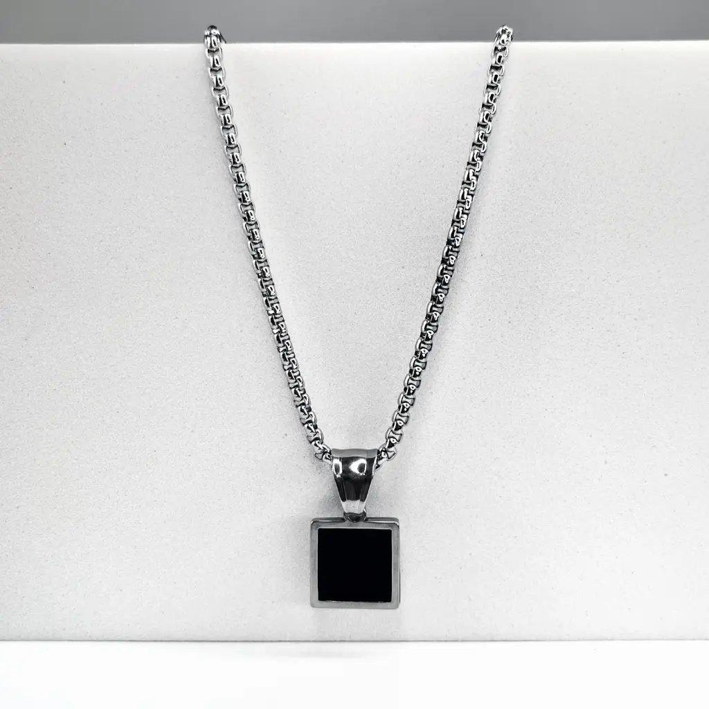 Square blackstone pendant