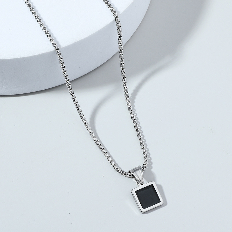 Square blackstone pendant