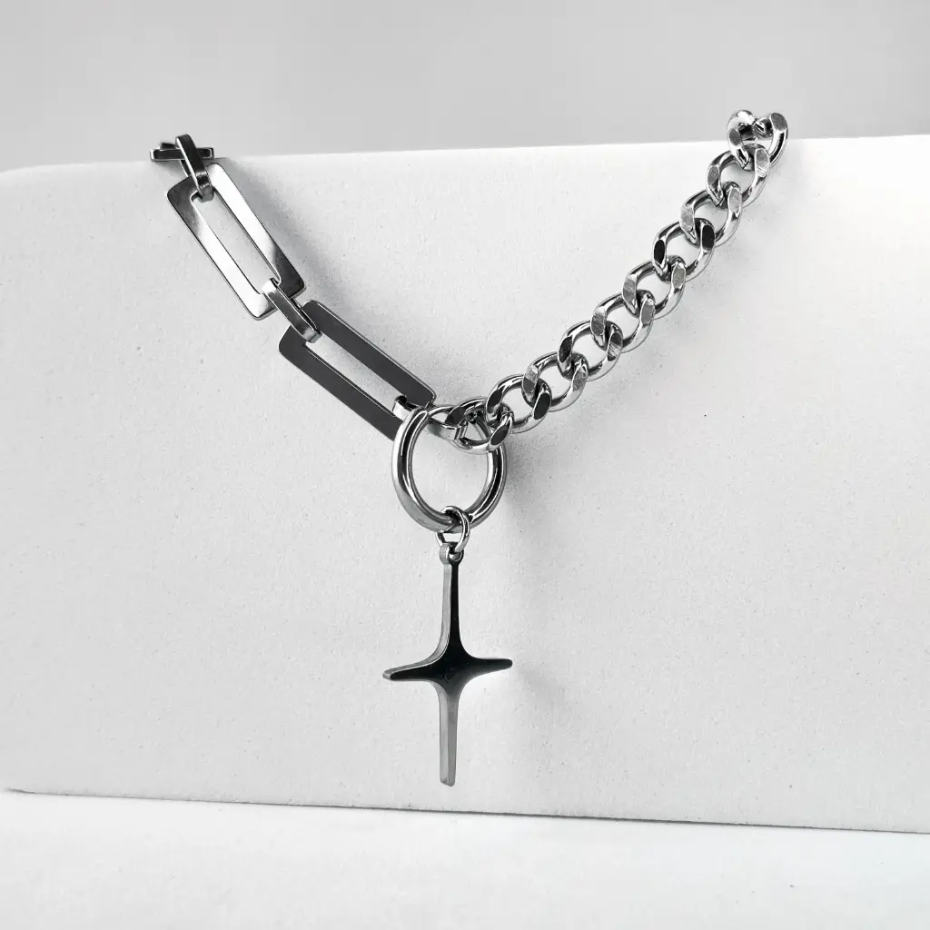 Dual link punk chain
