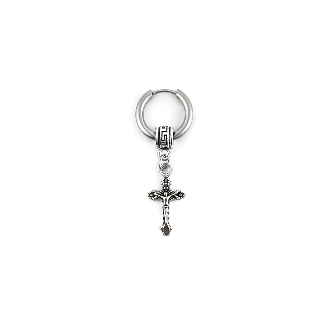 Eternal cross earrings