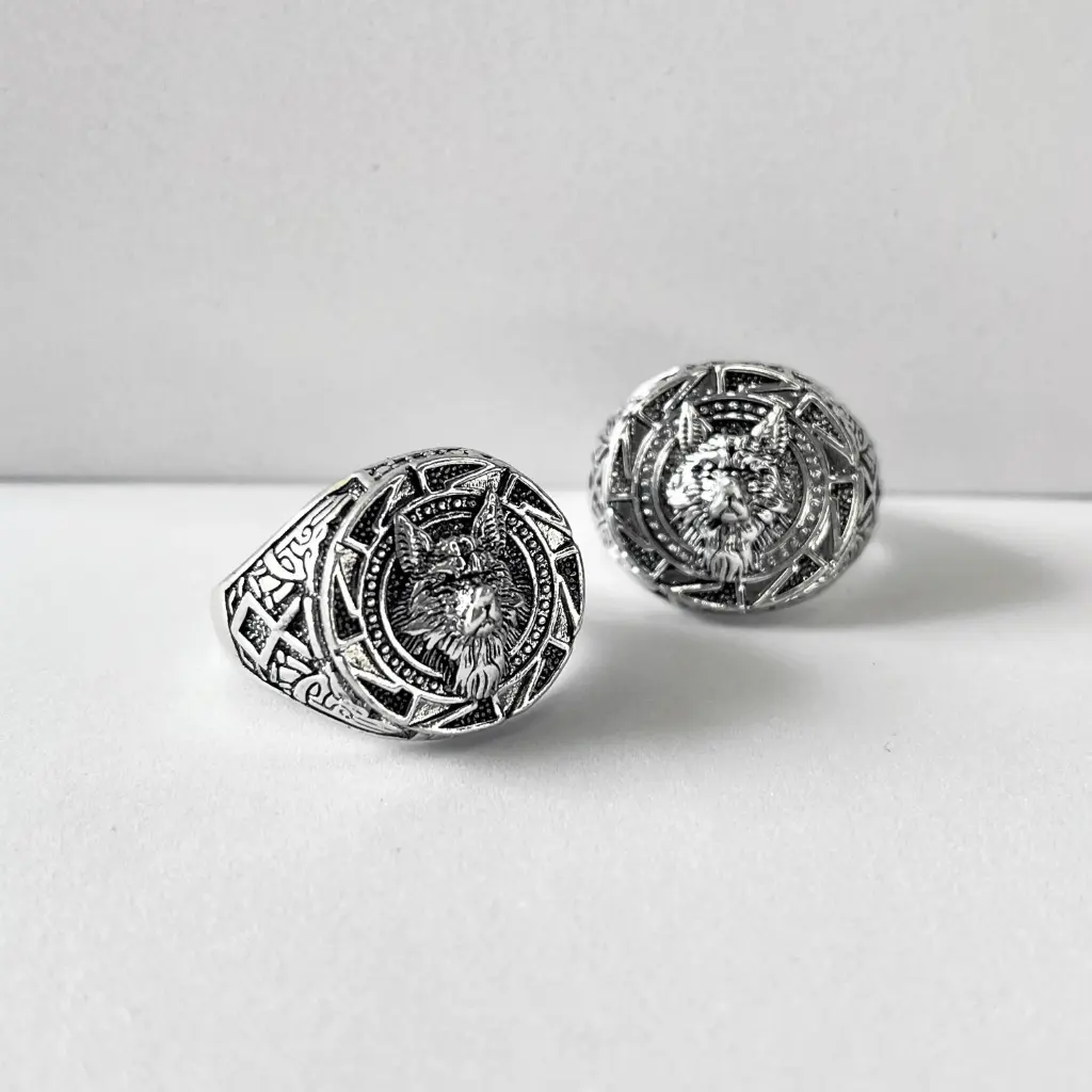 Silver Wolf ring